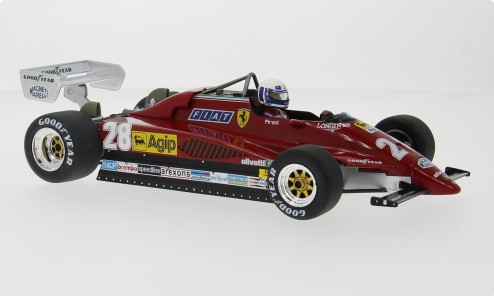 Ferrari 126 C2 No.28 Monaco GP 1982 D. Pironi - 1:18